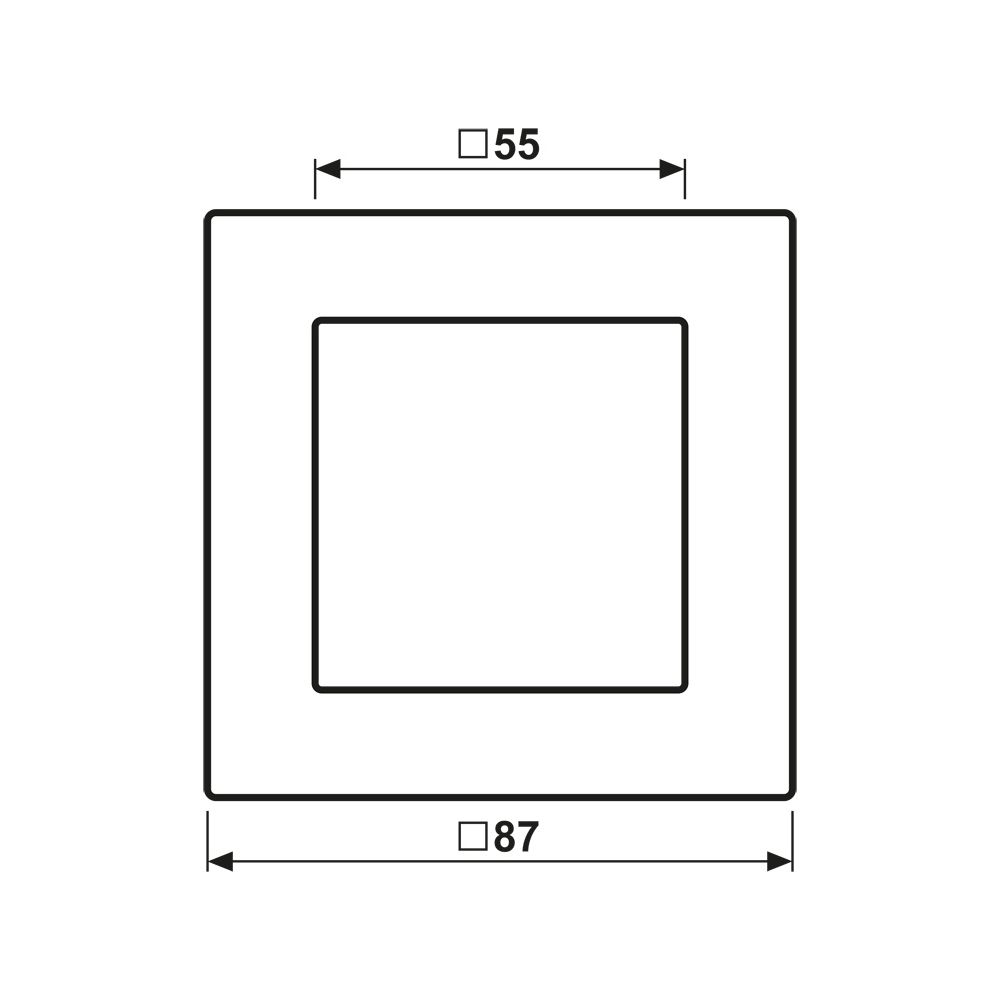 Jung Rahmen 1fach, A CREATION, 87x87mm, Thermoplast lackiert, anthrazit matt... JUNGE-AC581BFANM 4011377129429 (Abb. 2)