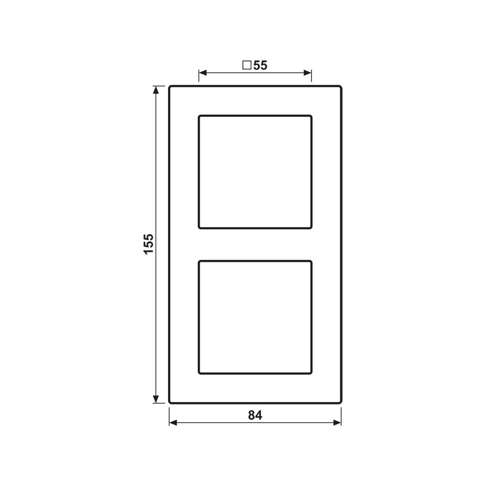 Jung Rahmen 2fach, A CREATION, 84x155mm, Duroplast lackiert, Champagner... JUNGE-AC582CH 4011377094765 (Abb. 2)