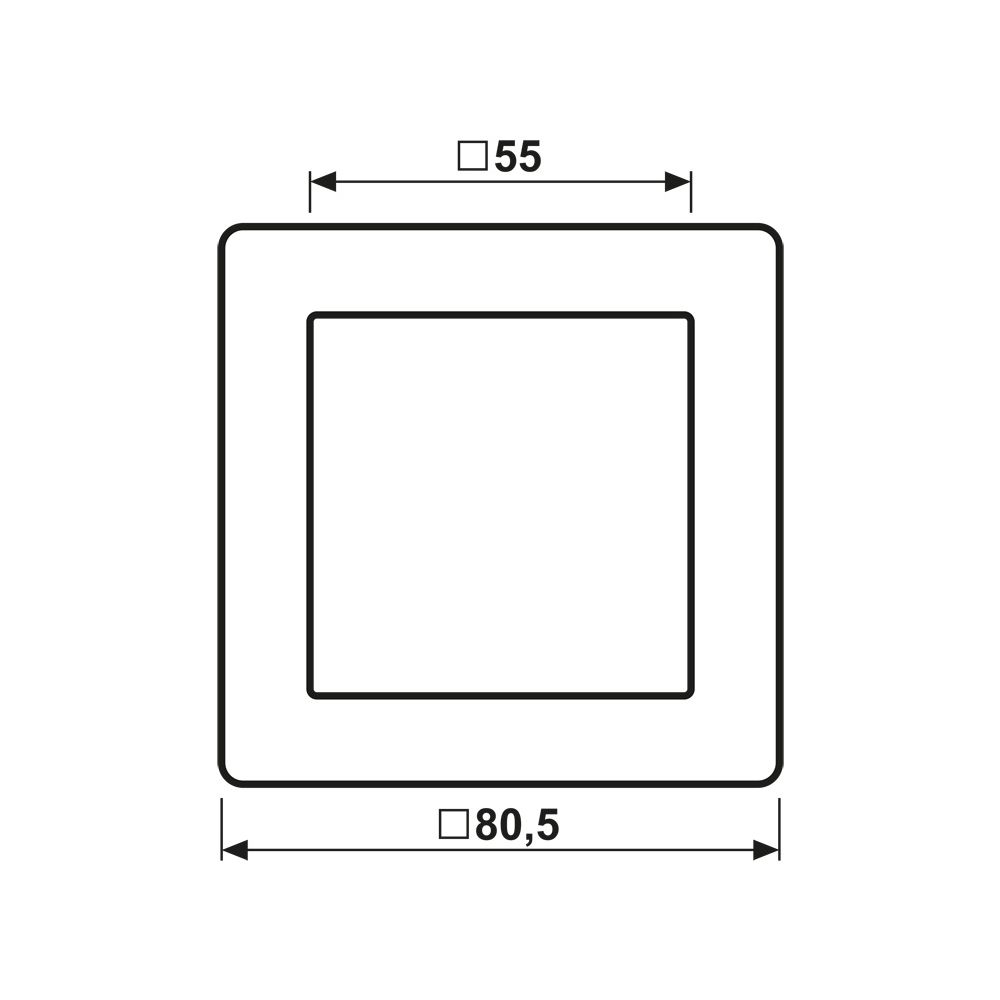Jung Rahmen AS 581 SW 1fach, 80,5x80,5mm, Duroplast, Schwarz... JUNGE-AS581SW 4011377049154 (Abb. 2)