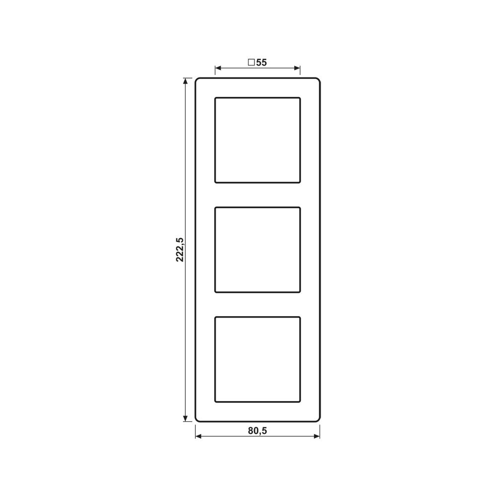 Jung Rahmen 3fach AS 500, 80,5x222,5mm, Duroplast, Alpinweiß... JUNGE-AS583WW 4011377309654 (Abb. 2)