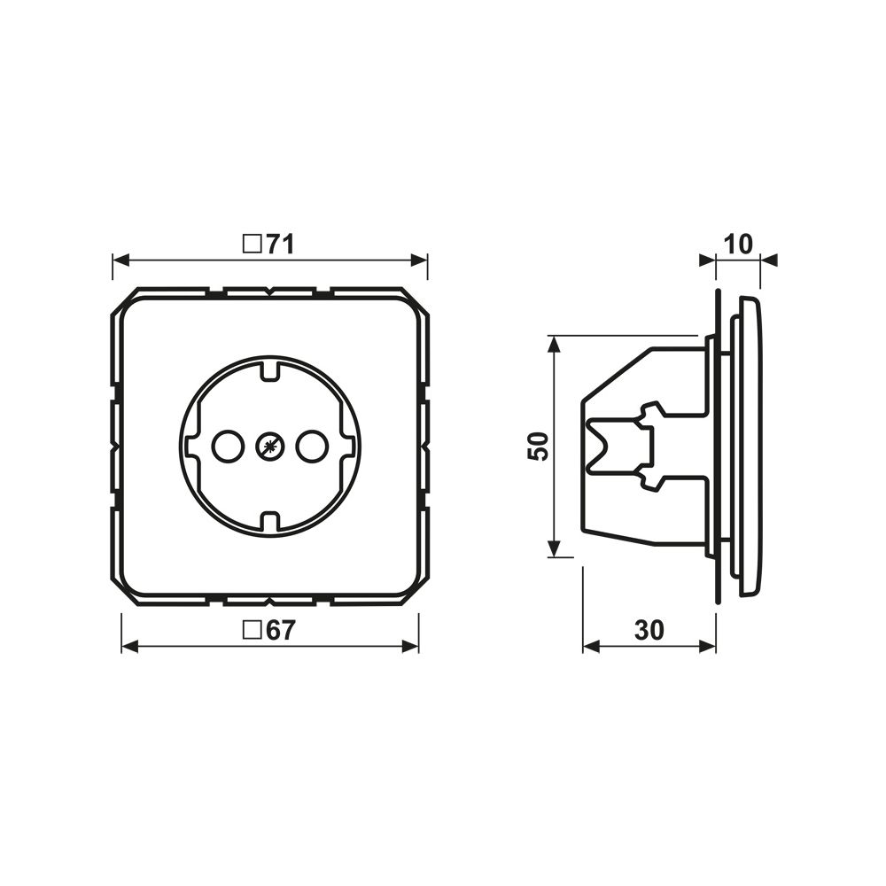 Jung Schutzkontakt-Steckdose Serie CD CD1520LG, 16A 250V, Duroplast, Lichtgrau... JUNGE-CD1520LG 4011377059917 (Abb. 2)