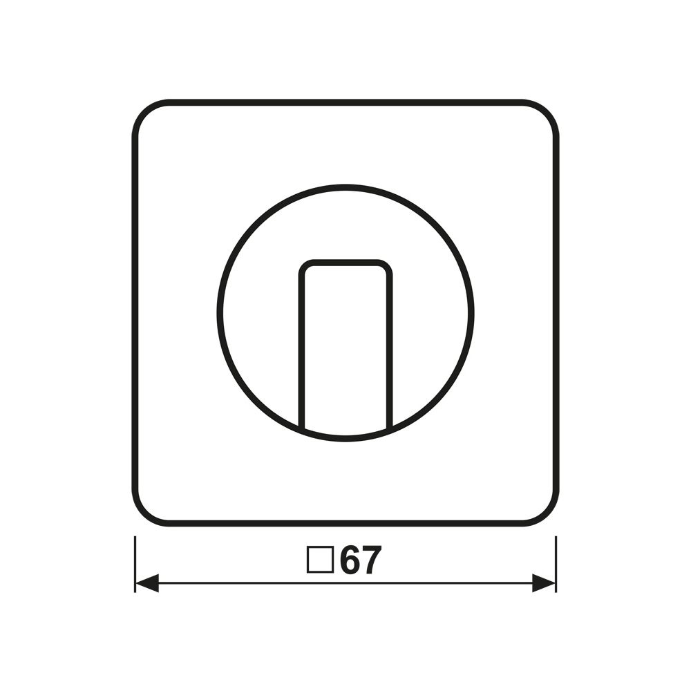 Jung Abdeckung für Drehschalter Serie CD CD1541WW, 67x67mm, Duroplast, Alpinweiß... JUNGE-CD1541WW 4011377114135 (Abb. 2)