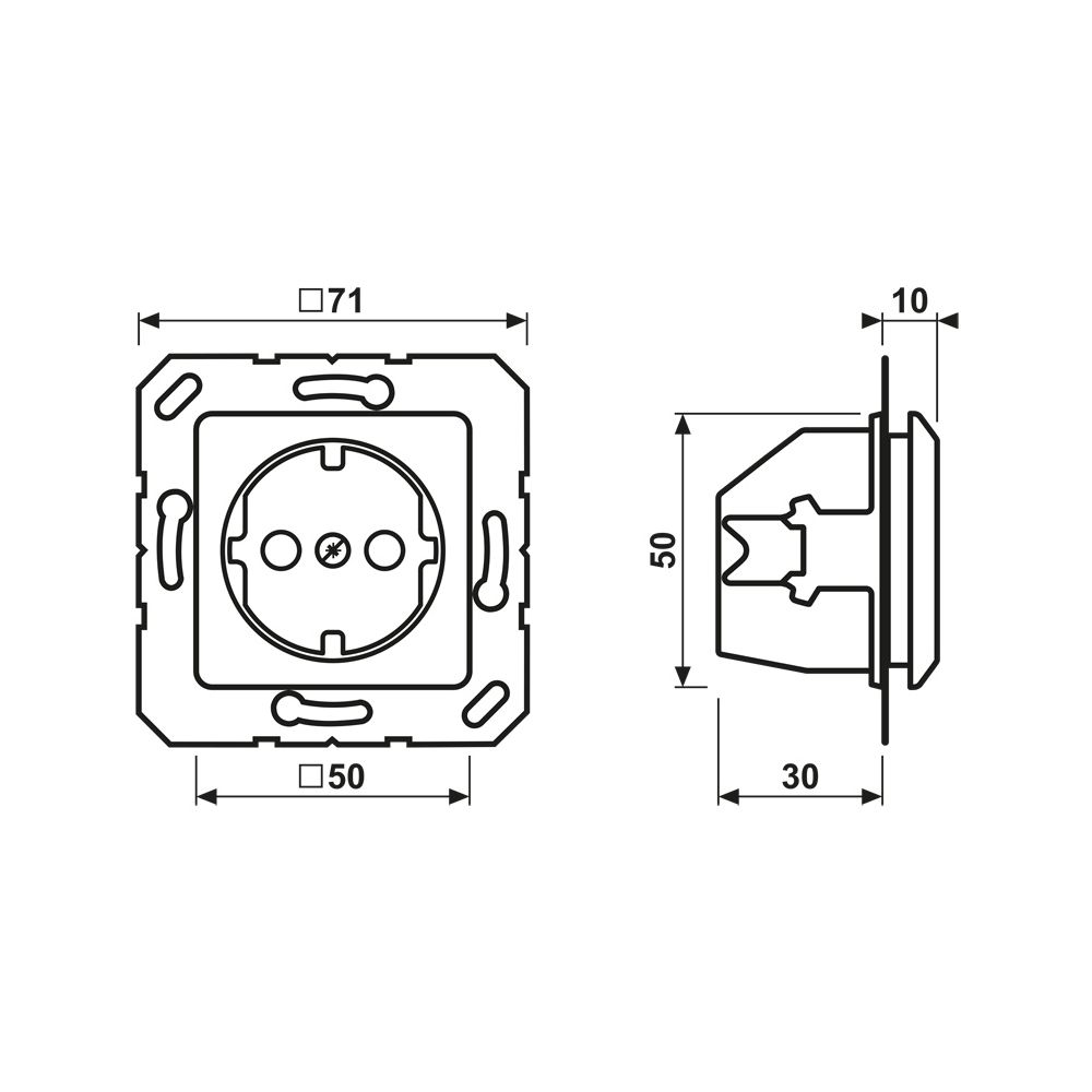 Jung Schutzkontakt-Steckdose CD5120BFWW, 16A 250V, Thermoplast, Alpinweiß... JUNGE-CD5120BFWW 4011377095571 (Abb. 2)