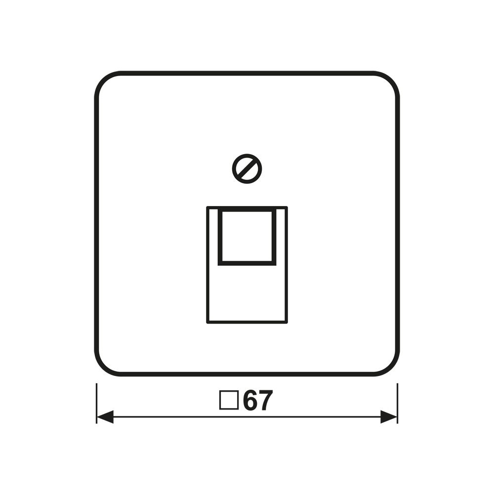 Jung Abdeckung für IAE/UAE-Anschlussdosen CD 569-1 UA WW, 67x67mm, Thermoplast, Alpi... JUNGE-CD569-1UAWW 4011377681309 (Abb. 2)