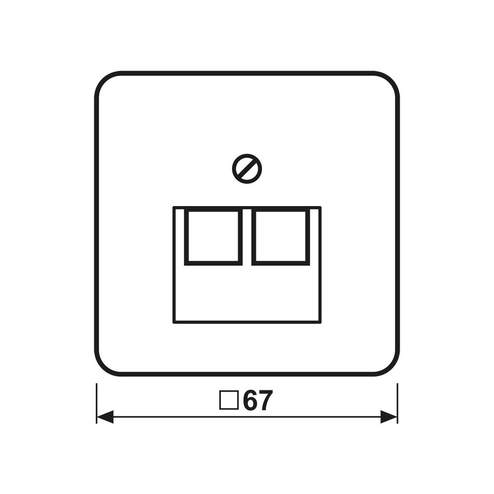 Jung Abdeckung für IAE/UAE-Anschlussdosen CD 569-2UA, 2x8-polig, Thermoplast, Weiß... JUNGE-569-2UA 4011377682405 (Abb. 2)