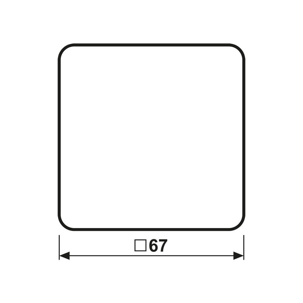 Jung Wippe CD 590, 67x67mm, Duroplast, Braun... JUNGE-CD590BR 4011377060708 (Abb. 2)