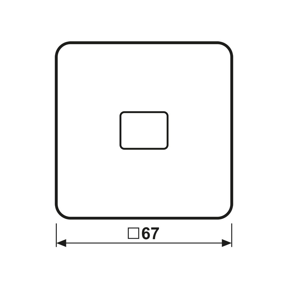 Jung Wippe CD 590 KO, 67x67mm, Duroplast, Weiß... JUNGE-CD590KO 4011377064102 (Abb. 2)