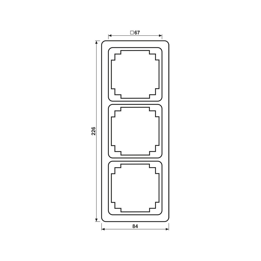 Jung Rahmen 3fach, CD Plus, Duroplast, Alpinweiß... JUNGE-CDP583WW 4011377875906 (Abb. 2)