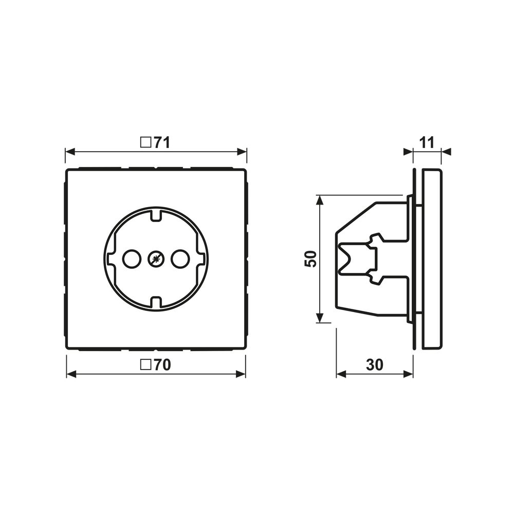 Jung Schutzkontakt-Steckdose LS LS1520KIWWM, 16A 250V, Duroplast lackiert, Schneewei... JUNGE-LS1520KIWWM 4011377186361 (Abb. 2)
