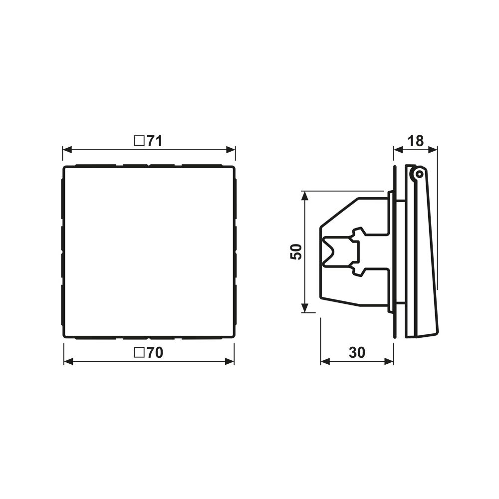 Jung Schutzkontakt-Steckdose LS AL1520KLAN, 16A 250V, Aluminium, Anthrazit... JUNGE-AL1520KLAN 4011377064096 (Abb. 2)