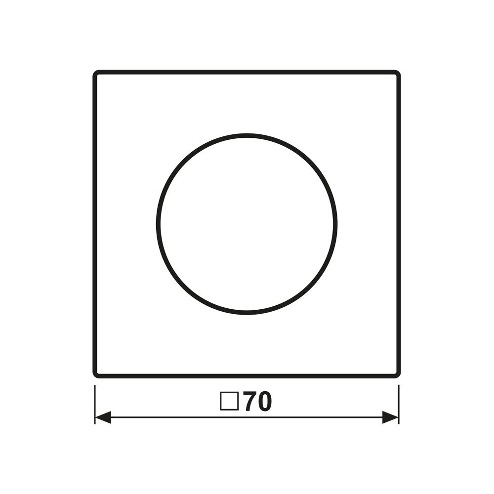 Jung Abdeckung mit Drehknopf LS1740WWM, 70x70mm, Duroplast, Schneeweiß matt... JUNGE-LS1740WWM 4011377203136 (Abb. 2)