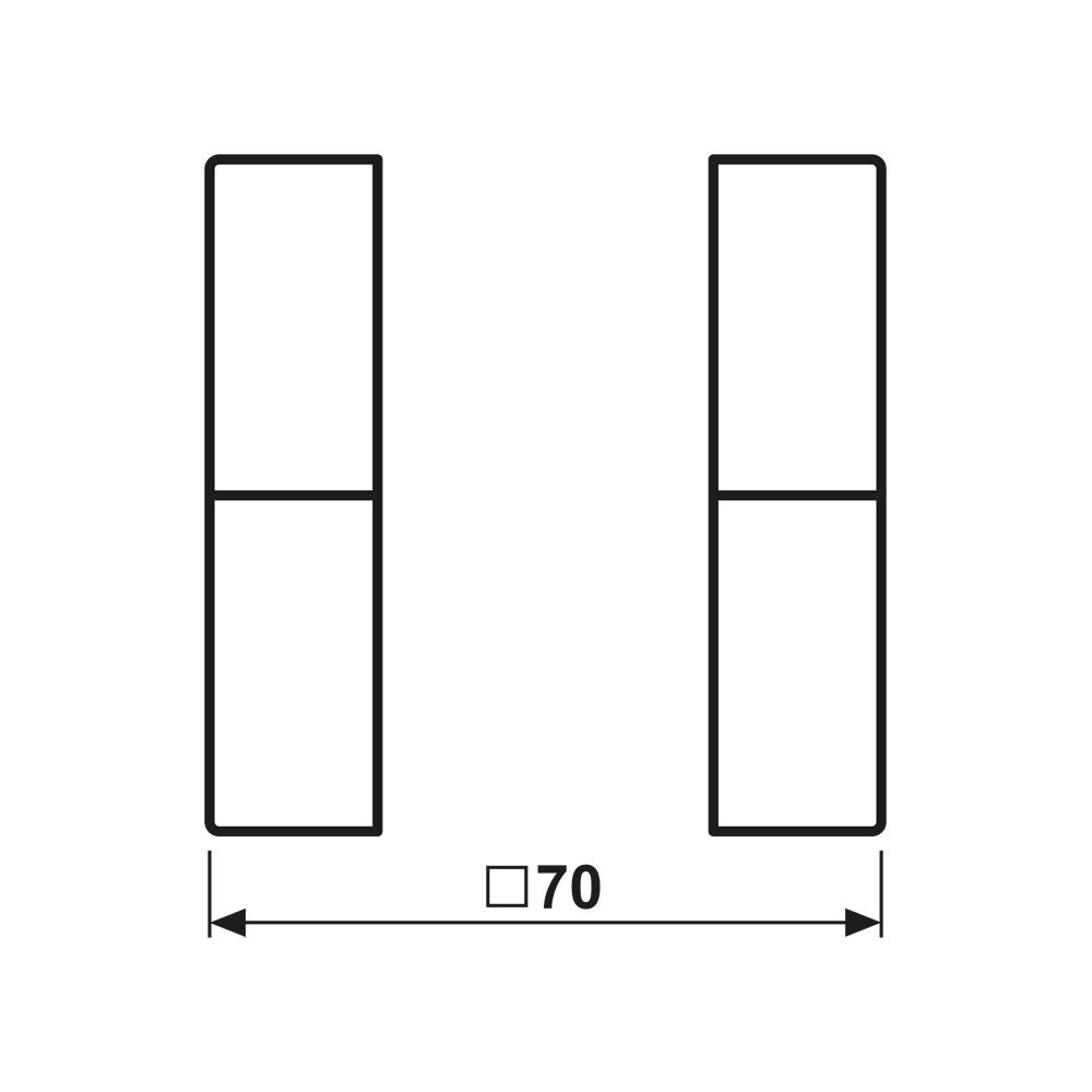 Jung Tastensatz, Serie LS, F50, 70x70mm, Thermoplast, Alpinweiß... JUNGE-LS502TSAWW 4011377109957 (Abb. 2)