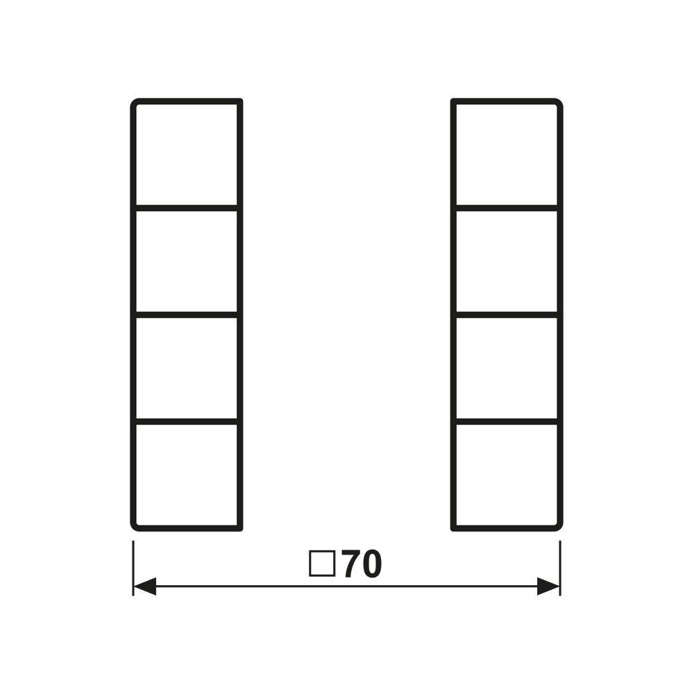 Jung Tastensatz LS 504TSAWW, 4fach, Thermoplast, Alpinweiß... JUNGE-LS504TSAWW 4011377110779 (Abb. 2)