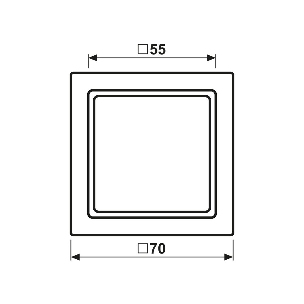 Jung Zwischenrahmen LS 961 Z5 WW, 70,5x70,5x7,9mm, Thermoplast, Alpinweiß... JUNGE-LS961Z5WW 4011377985018 (Abb. 2)