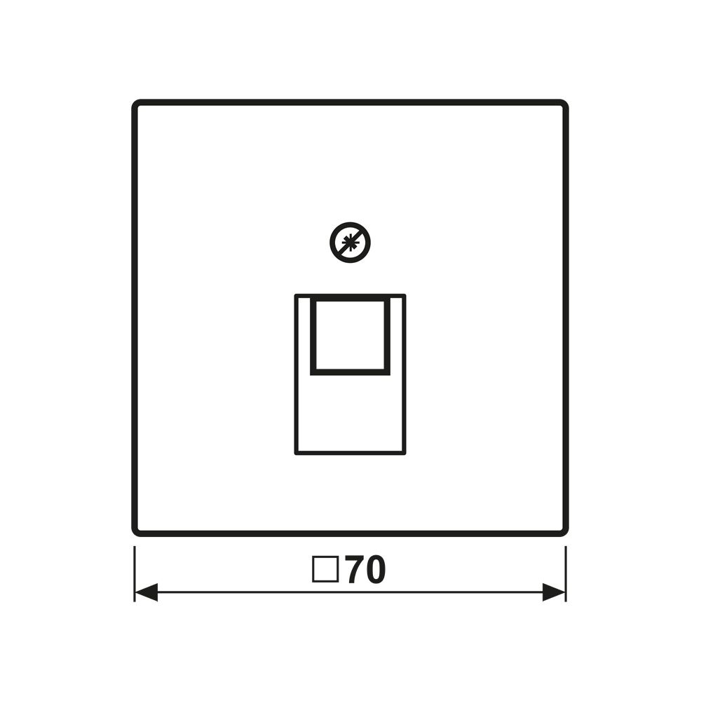 Jung Abdeckung LS, 1x8-polig, Thermoplast lackiert, Schneeweiß matt... JUNGE-LS969-1UAWWM 4011377186729 (Abb. 2)