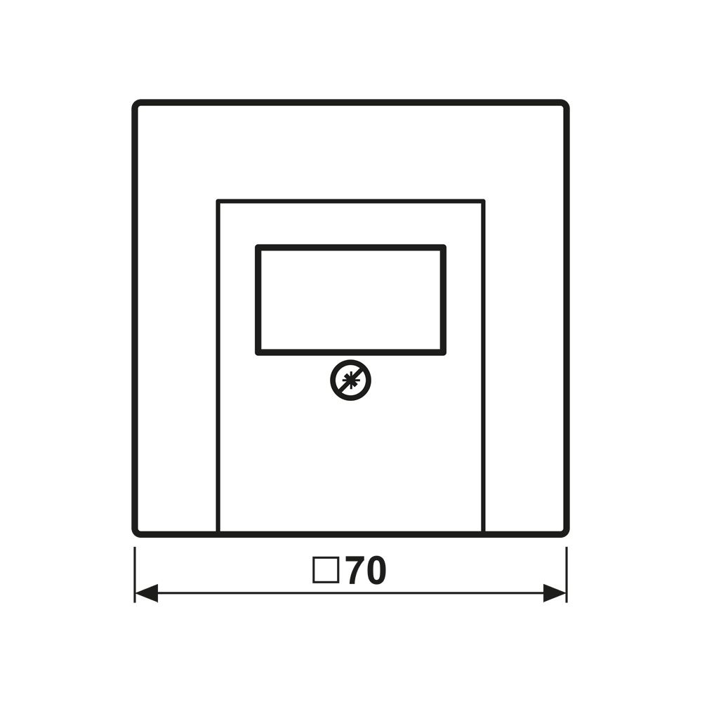 Jung Abdeckung TAE-Anschlussdose Serie LS, 1fach, Thermoplast, Alpinweiß... JUNGE-LS969TWW 4011377110304 (Abb. 2)