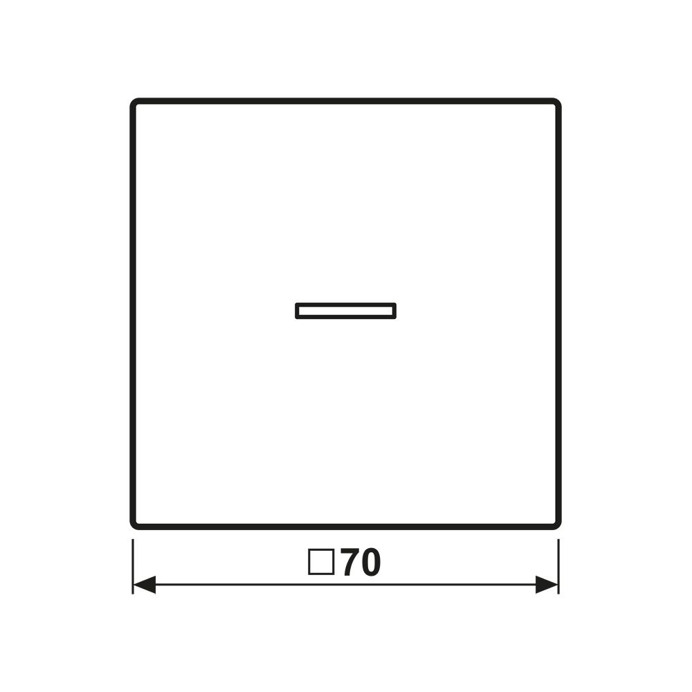 Jung Wippe LS 990 KO 5, 70x70mm, Duroplast, Weiß... JUNGE-LS990KO5 4011377211452 (Abb. 2)