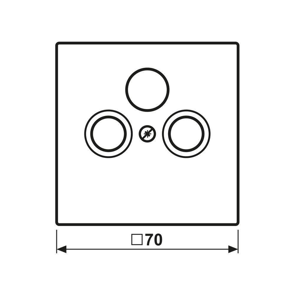 Jung Abdeckung LS 990, 70x70mm, Thermoplast, Alpinweiß... JUNGE-LS990SATWW 4011377471504 (Abb. 2)