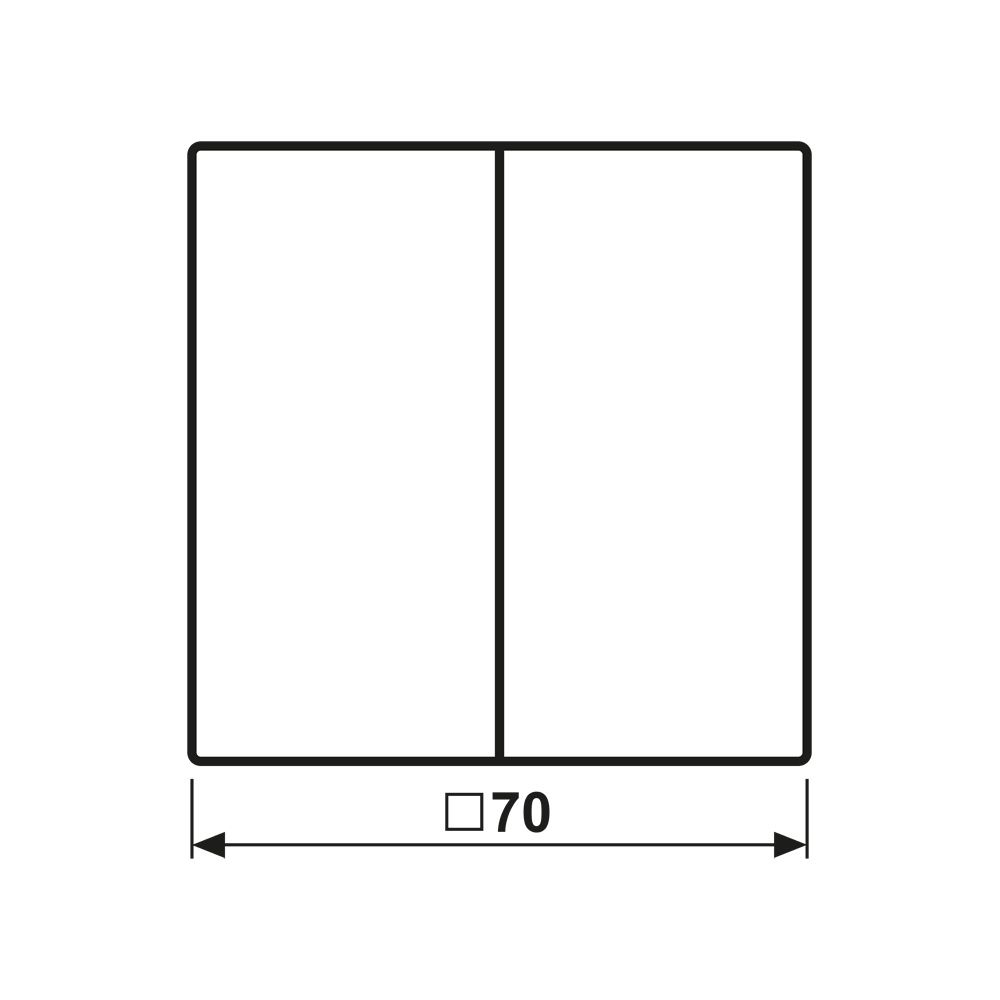 Jung Wippe LS, 70x70mm, Duroplast, Alpinweiß... JUNGE-LS995WW 4011377143609 (Abb. 2)