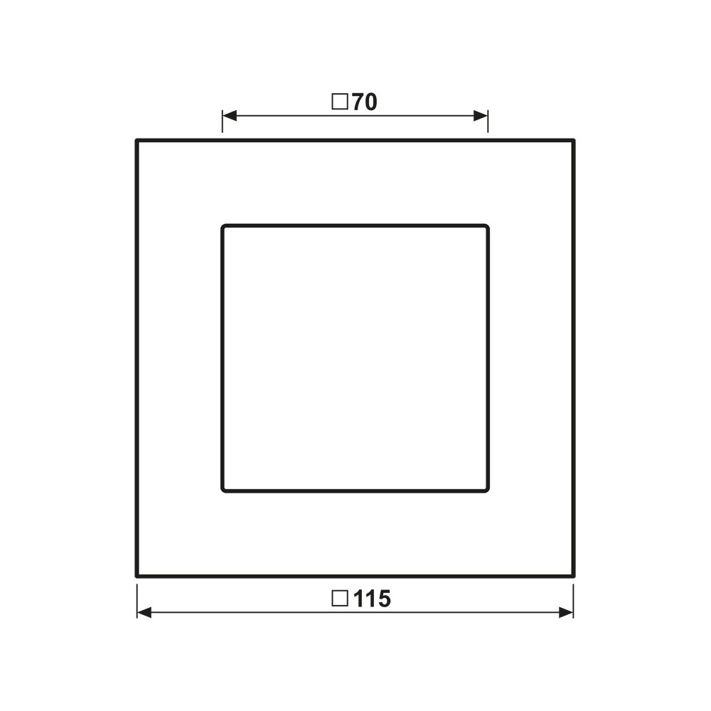 Jung Glasrahmen LS PLUS, 115x115x11mm, Glas, Mattweiß... JUNGE-LSP981GLAS 4011377222953 (Abb. 2)