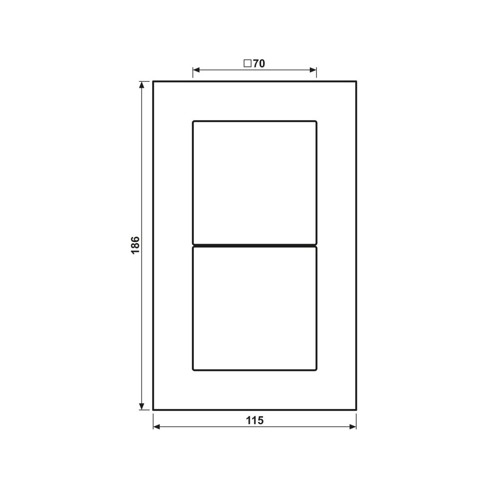 Jung Glasrahmen LS PLUS LSP982GLWW, 2fach, 115x186x11mm, Glas, Alpinweiß... JUNGE-LSP982GLWW 4011377069633 (Abb. 2)