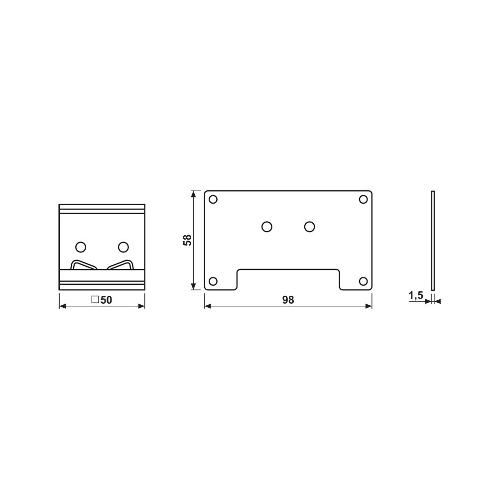 Jung Montageset, Hutschiene TH35, gerade... JUNGE-SV-SERVER2-MS 4011377322561 (Abb. 2)