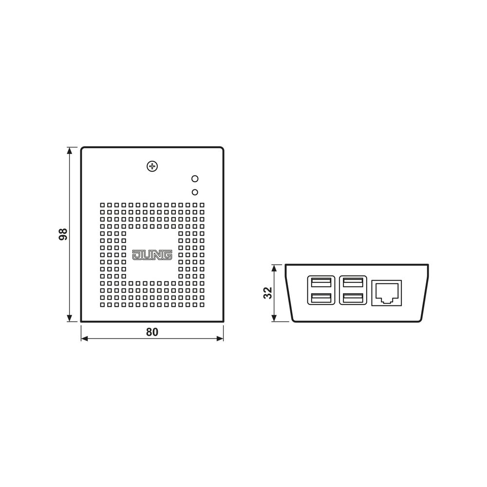 Jung Smart Visu Server, mit Eurostecker... JUNGE-SV-SERVER2 4011377322530 (Abb. 2)