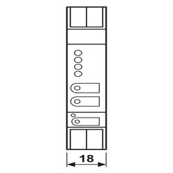 Jung Bereichs-/Linienkoppler 214201SR, 1 TE, REG... JUNGE-214201SR 4011377322073 (Abb. 1)