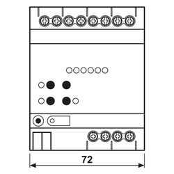 Jung KNX Schaltaktor 6fach, KNX Jalousieaktor 3fach, 230061SR, REG, 4 TE, Secure... JUNGE-230061SR 4011377179110 (Abb. 1)