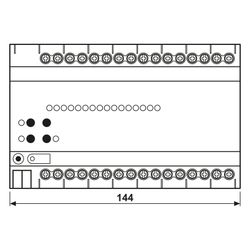 Jung KNX Schaltaktor 16fach, KNX Jalousieaktor 8fach, 230161SR, REG, 8 TE, Secure... JUNGE-230161SR 4011377179127 (Abb. 1)