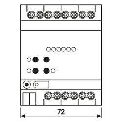 Jung KNX Heizungsaktor 6fach 36006 1S R, 4 TE, REG... JUNGE-360061SR 4011377322318 (Abb. 1)