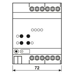 Jung KNX LED-Universal-Dimmaktor 390041SR, 4fach, REG, 4 TE, Secure... JUNGE-390041SR 4011377179103 (Abb. 1)