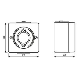 Jung Lichtsignal WG 600, E14, Kunststoff, Grau... JUNGE-637-14W 4011377388000 (Abb. 1)