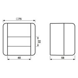 Jung Wippschalter WG 800 806NAW, IP44, Kunststoff, Grau... JUNGE-806NAW 4011377656109 (Abb. 1)