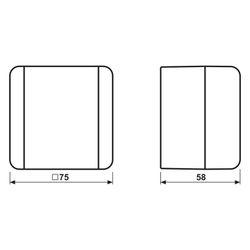 Jung Wippschalter WG 800 806 W, Aufputz, Kunststoff, Grau/Anthrazit... JUNGE-806W 4011377655607 (Abb. 1)