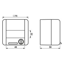 Jung Schutzkontakt-Steckdose WG 800 820 NAWSL, IP44, Kunststoff, Grau... JUNGE-820NAWSL 4011377661509 (Abb. 1)