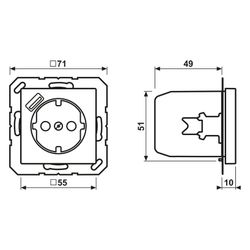 Jung Schutzkontakt-Steckdose A 1520-18 A WW, 1x USB-A, Thermoplast, Alpinweiß... JUNGE-A1520-18AWW 4011377184176 (Abb. 1)