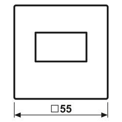 Jung Abdeckung Serie AS/A A1569USBWW, 55x55mm, Thermoplast, Alpinweiß... JUNGE-A1569USBWW 4011377178717 (Abb. 1)