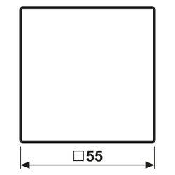 Jung Wippe Serie A A590WWM, 55x55mm, Duroplast lackiert, Schneeweiß matt... JUNGE-A590WWM 4011377186187 (Abb. 1)