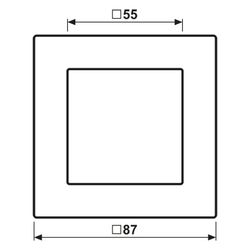 Jung Rahmen 1fach, A CREATION, 87x87mm, Thermoplast lackiert, anthrazit matt... JUNGE-AC581BFANM 4011377129429 (Abb. 1)