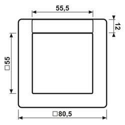Jung Rahmen 1fach AS 500, mit Schriftfeld, Duroplast, Alpinweiß... JUNGE-AS581NAWW 4011377310056 (Abb. 1)