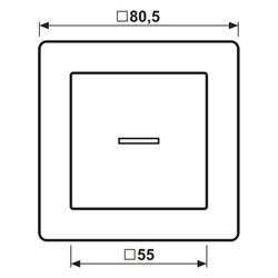 Jung Wippe AS AS590KO5WW, mit Lichtleiter, Duroplast, Alpinweiß... JUNGE-AS590KO5WW 4011377297050 (Abb. 1)