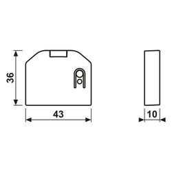 Jung Binäreingang HOME Puck 2fach, batterieversorgt, Unterputz... JUNGE-BTPB2UB 4011377360051 (Abb. 1)