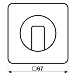 Jung Abdeckung für Drehschalter Serie CD CD1541WW, 67x67mm, Duroplast, Alpinweiß... JUNGE-CD1541WW 4011377114135 (Abb. 1)