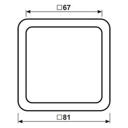 Jung Abdeckrahmen CD 500, 81x81mm, Duroplast, Lichtgrau... JUNGE-CD581LG 4011377581104 (Abb. 1)