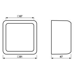 Jung Aufputz-Kappe CD 500, 1fach, Duroplast, Alpinweiß... JUNGE-CD581AWW 4011377051409 (Abb. 1)