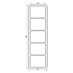 Jung Abdeckrahmen CD 500, 5fach, Duroplast, Alpinweiß... JUNGE-CD585WW 4011377059108 (Abb. 1)