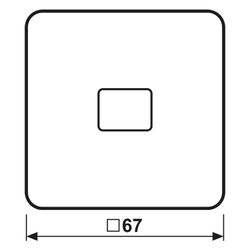 Jung Wippe CD 590 KO, 67x67mm, Duroplast, Weiß... JUNGE-CD590KO 4011377064102 (Abb. 1)