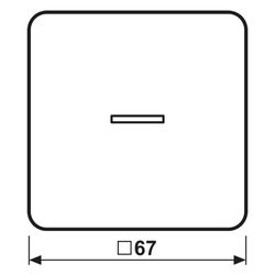 Jung Wippe CD 590 KO 5 LWW, mit Lichtleiter, Duroplast, Alpinweiß... JUNGE-CD590KO5LWW 4011377253551 (Abb. 1)