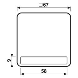 Jung Wippe Serie CD, mit Schriftfeld, Duroplast, Alpinweiß... JUNGE-CD590NAWW 4011377068605 (Abb. 1)